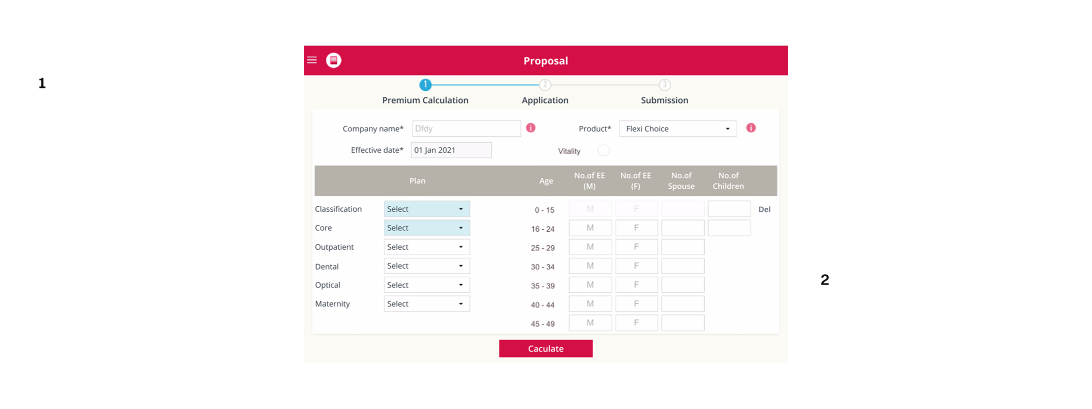 Heuristic evaluation of the proposal generator screen