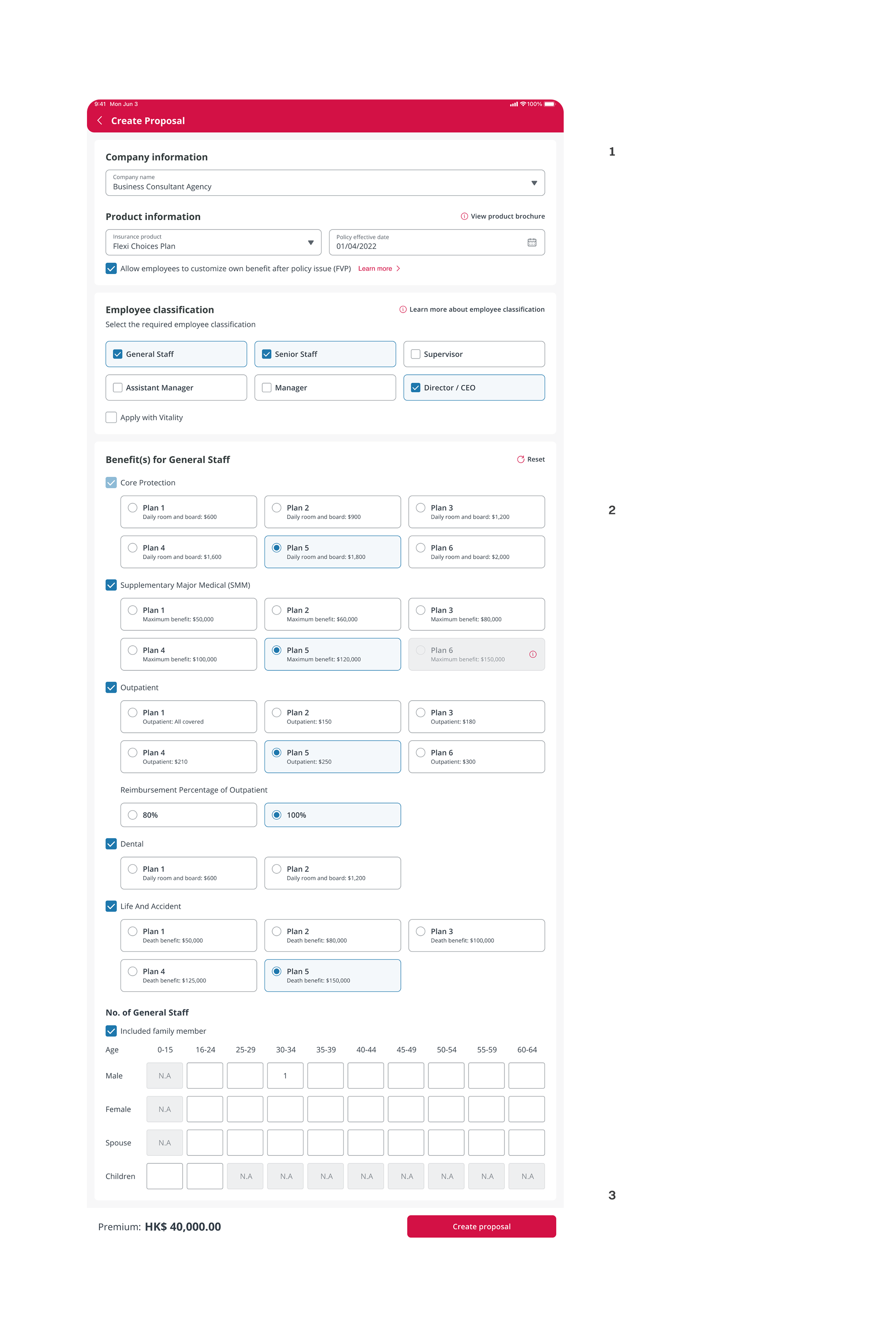 Redesigned proposal generator with annotated improvements